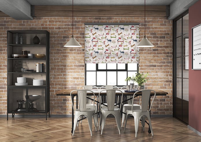 Oh My Deer, Berry - Twist&Fit Roman Blind - Image 5